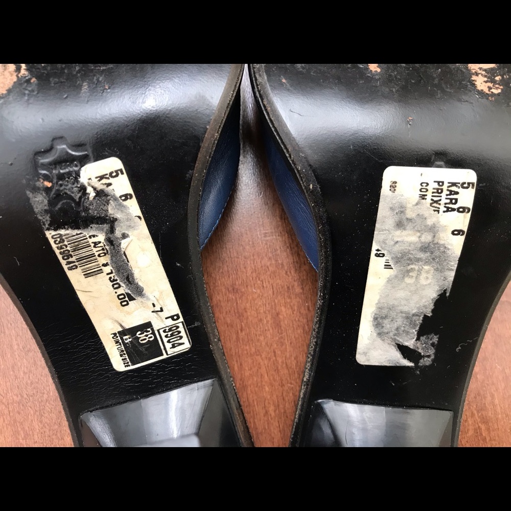 Leather western square toe snakeskin toe mule heel - Picture 13 of 14